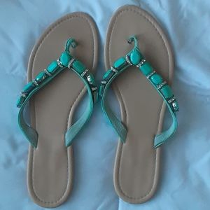 Teal sandles